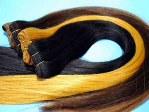 Natural Human Hair (hair in this photo has been professionally coloured)